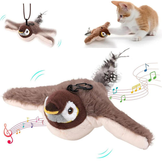 FlappingPaws™ Interactive Chirping Bird Toy for Pets