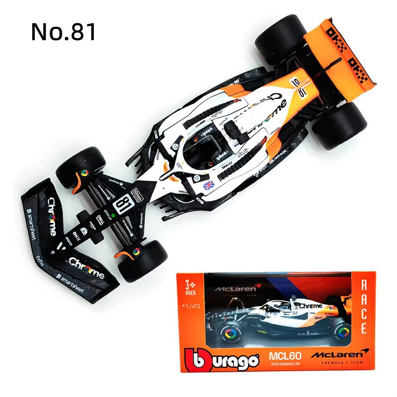 1:43 McLaren 2023 MCL60 #4 #81 - Monaco GP
