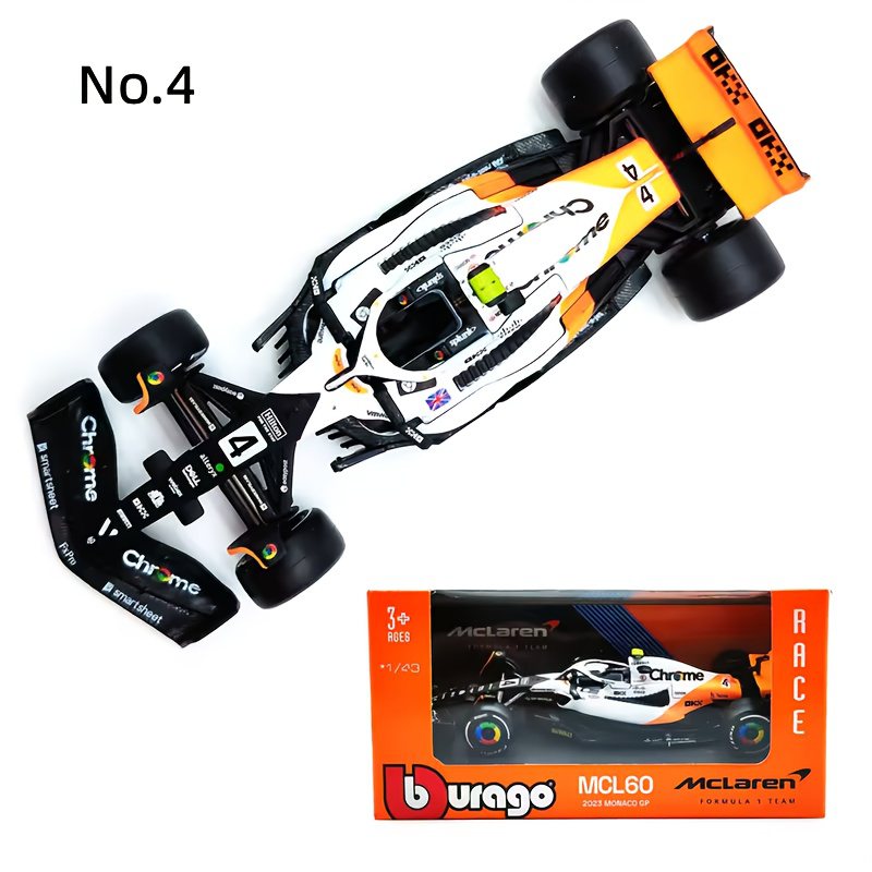 1:43 McLaren 2023 MCL60 #4 #81 - Monaco GP