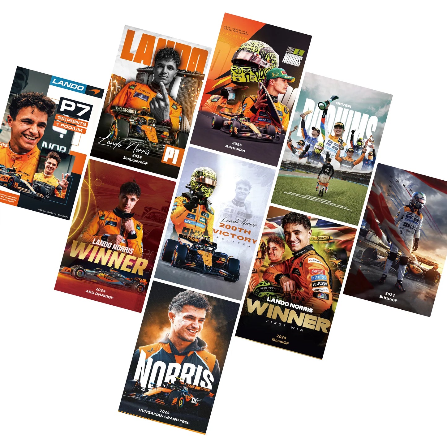 [Souvenir] Lando Norris McLaren Postcard Set (10 Cards)