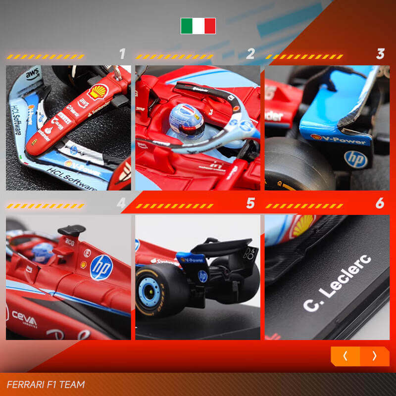 1:43 Ferrari 2024 SF24 #16 #55 - Miami GP