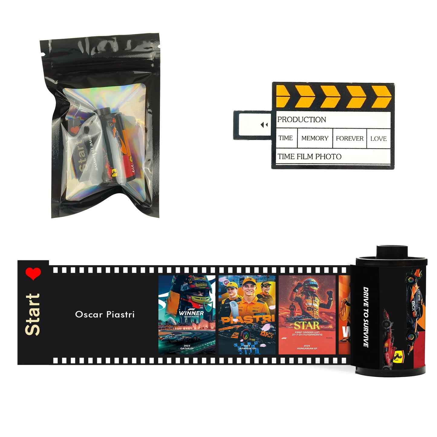 [Souvenir] Oscar Piastri F1 Film Roll – McLaren Collectible(10 Frames)