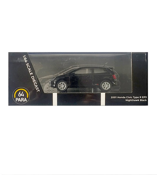 Exclusives Para64 2001 Honda Civic Type R EP3 - Black (1:64 Scale)