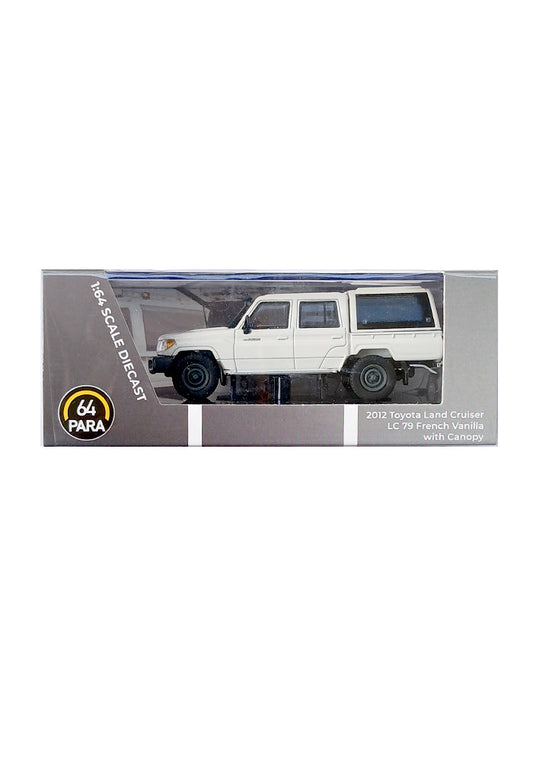 Para64 2012 Toyota Land Cruiser LC '79 with Canopy - White (1:64 Scale)