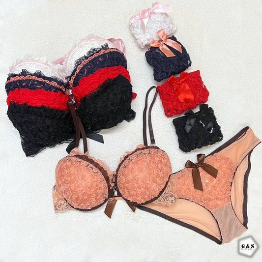 Beautiful Front Open Bra & Panty Sets (Pack Of 2)
