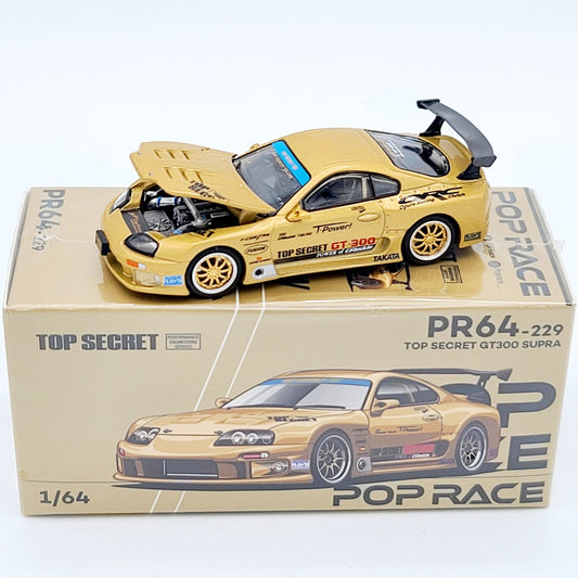 Pop Race #229: Top Secret GT300 Supra Gold 1:64