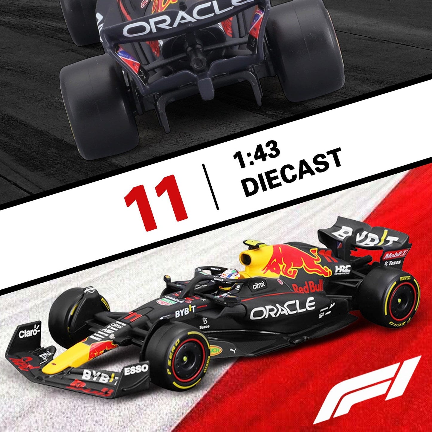 1:43 Red Bull Racing 2023 RB19/20 #1 #11