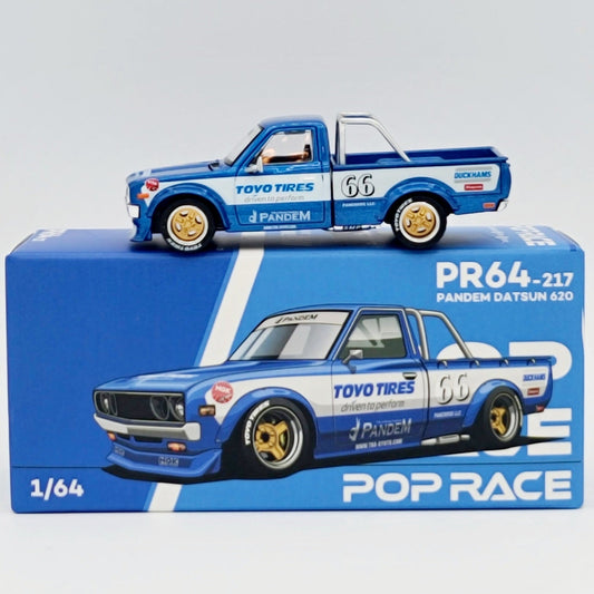 Pop Race Pandem Datsun 620 Pickup - 1:64, Toyo Tires