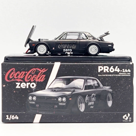 Pop Race Nissan Skyline GT-R V8 Drift Hakosuka - 1:64, Coca-Cola Zero