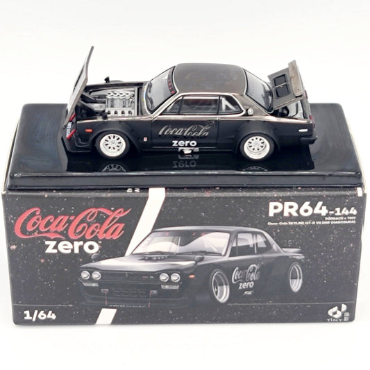 Pop Race Nissan Skyline GT-R V8 Drift Hakosuka - 1:64, Coca-Cola Zero