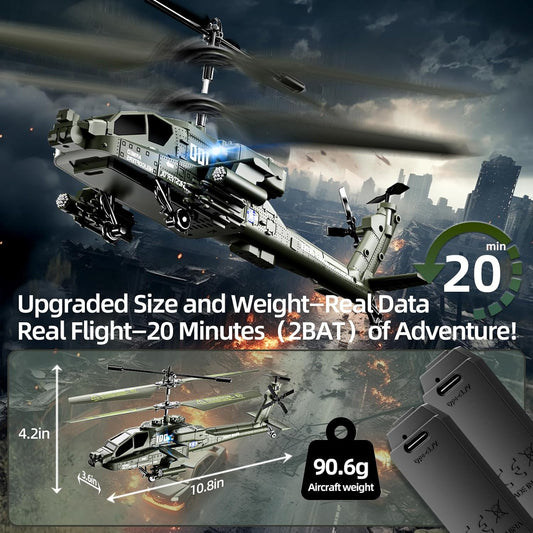 Remote-controlled attack helicopter