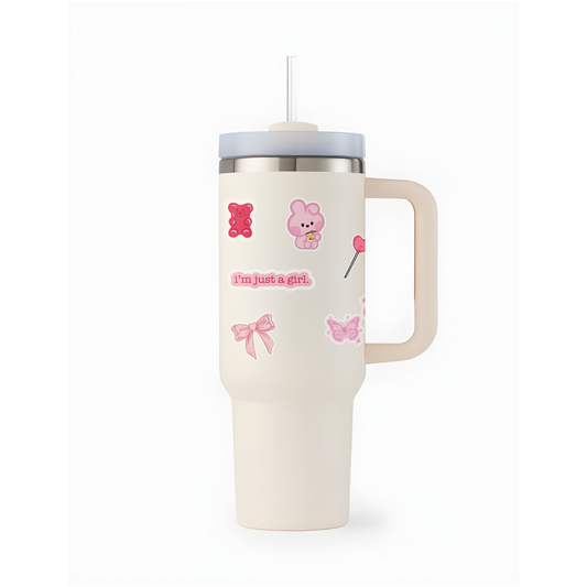 AestheticWrap™ Tumbler with Straw & Lid