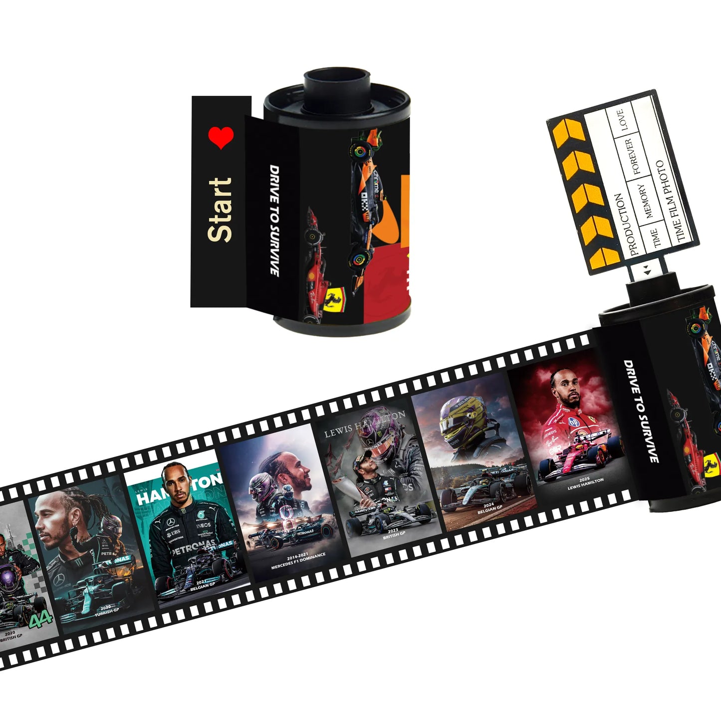 [Souvenir] Lewis Hamilton F1 Film Roll – Mercedes Collectible(10 Frames)