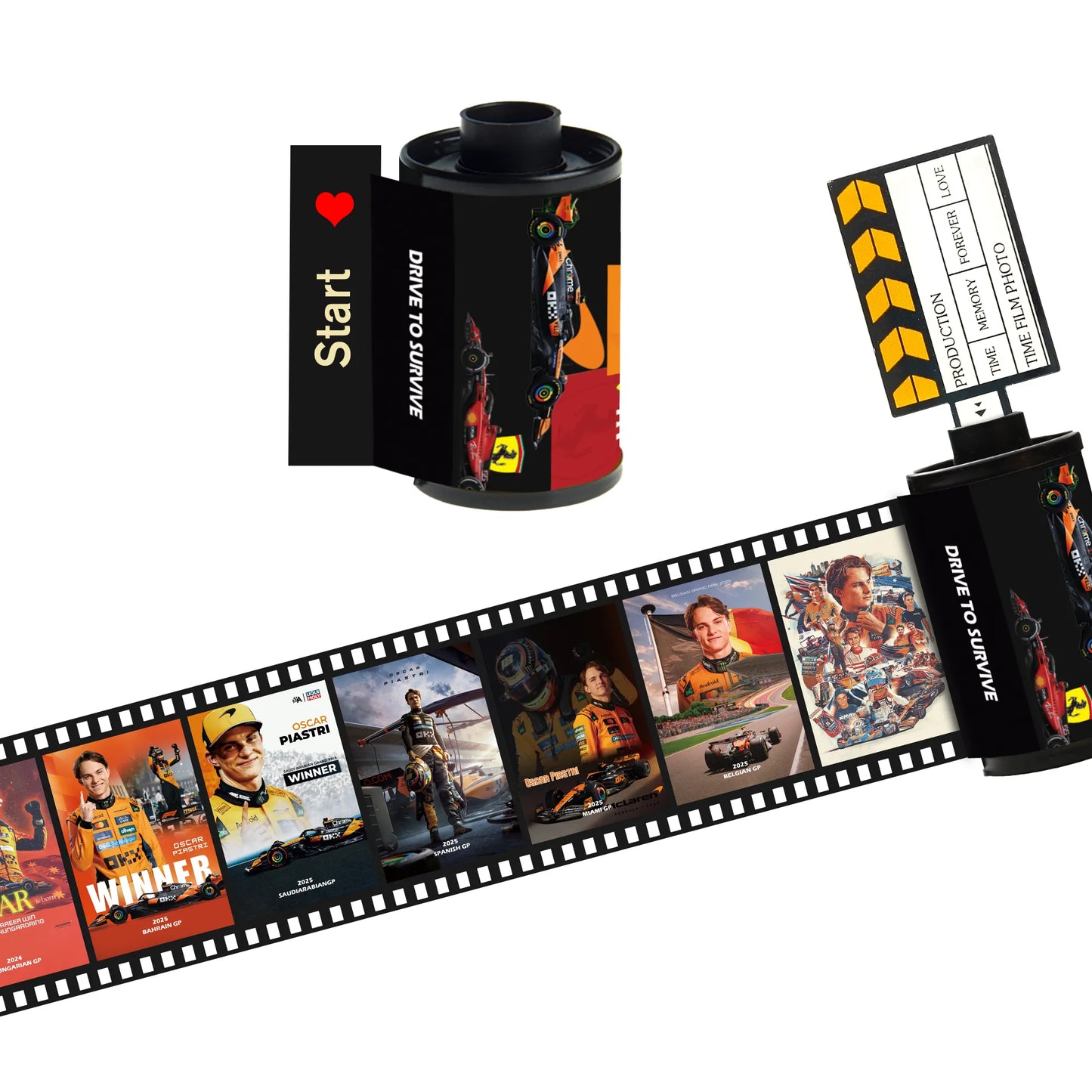 [Souvenir] Oscar Piastri F1 Film Roll – McLaren Collectible(10 Frames)