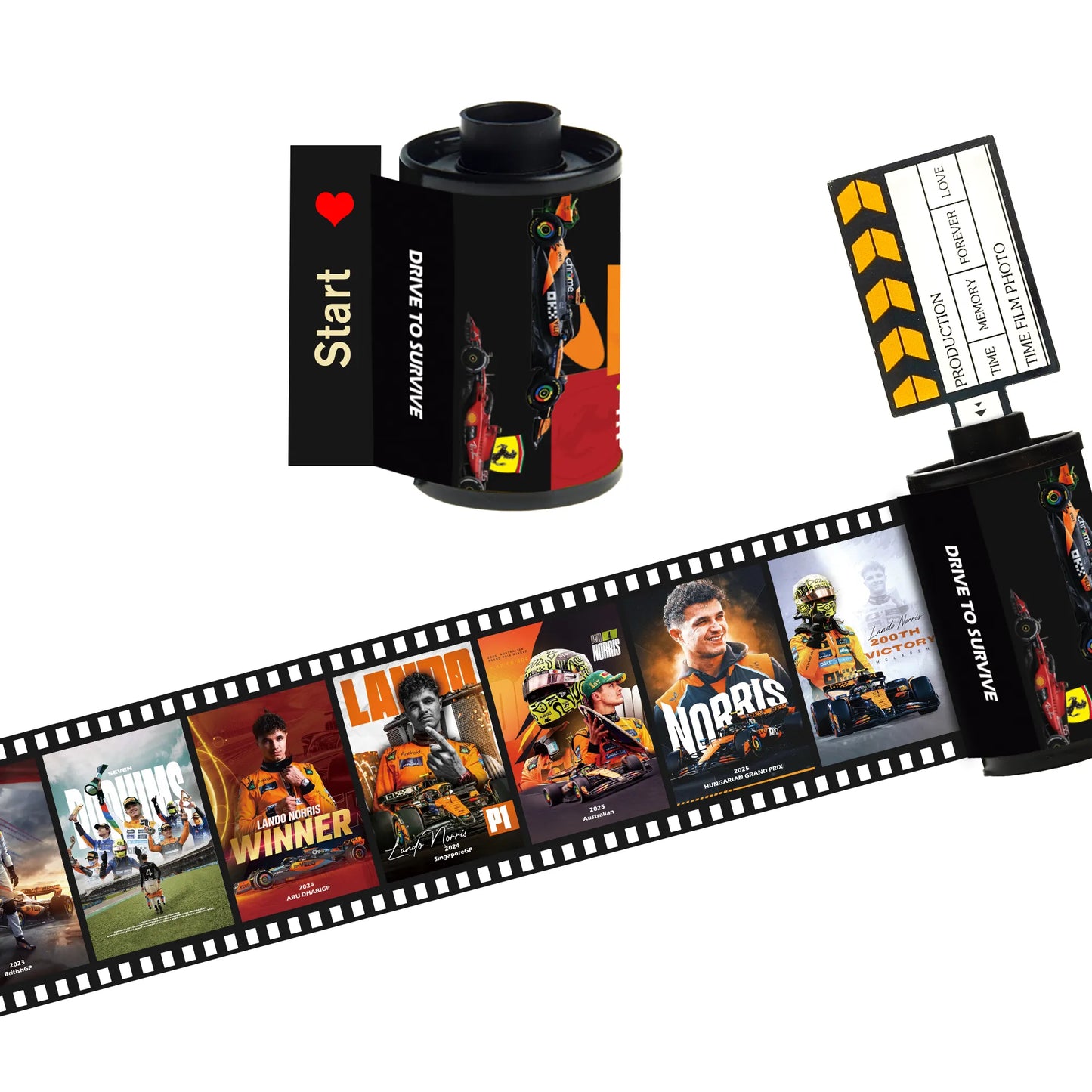 [Souvenir] Lando Norris F1 Film Roll – McLaren Racing Collectible(10 Frames)