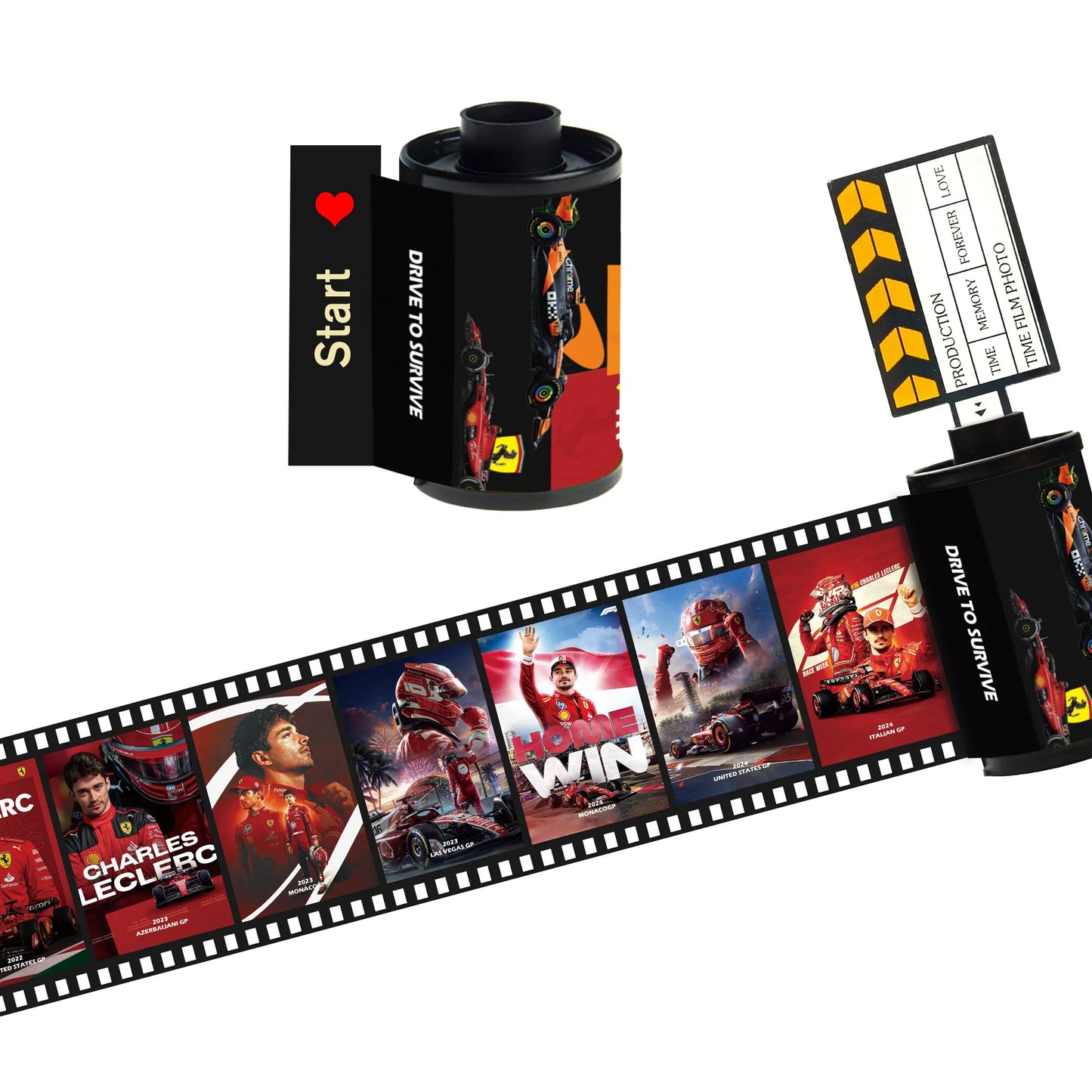 [Souvenir] Charles Leclerc F1 Film Roll - Ferrari Collectible(10 Frames)