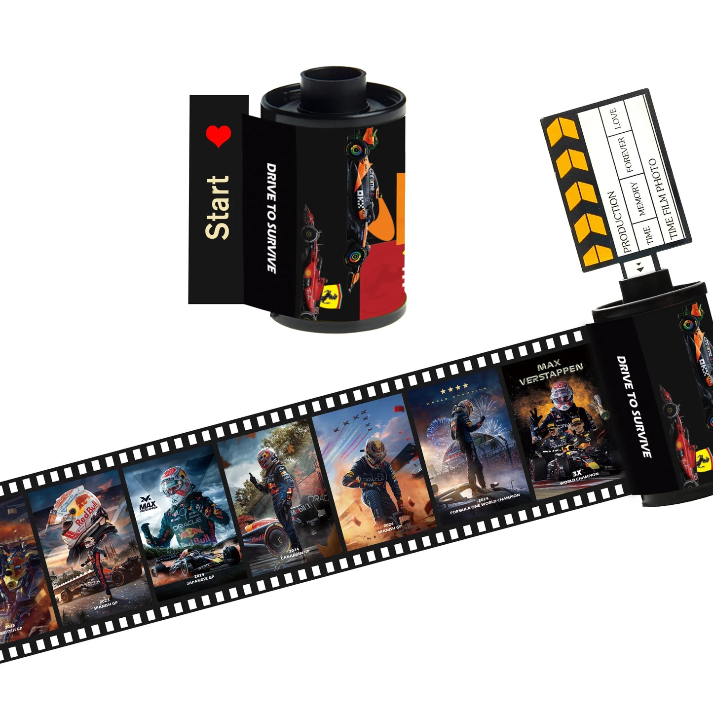 [Souvenir] Max Verstappen F1 Film Roll - Red Bull Racing Collectible(10 Frames)