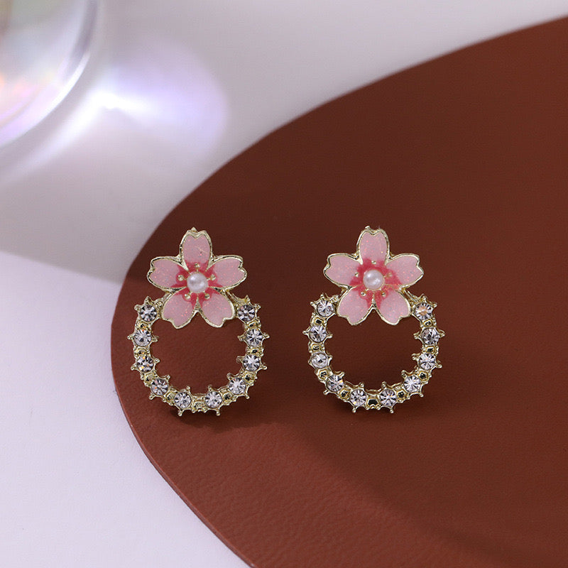 Cherry Blossom Minimal Earrings