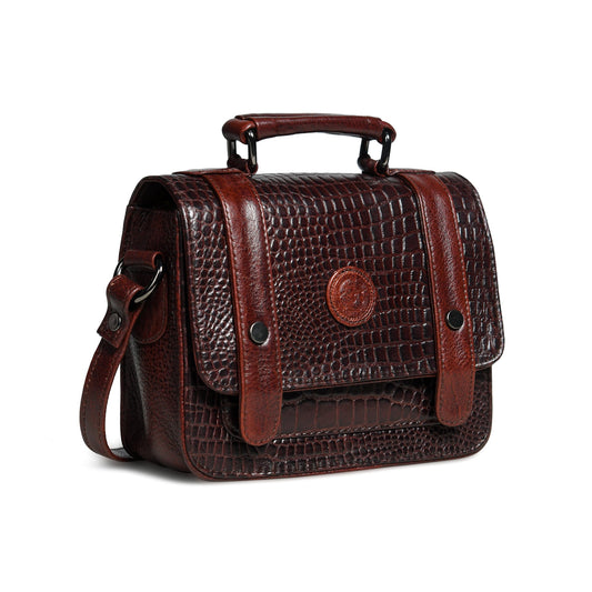 Urban Voyager Leather Belt Bag - Cherry Red Colour