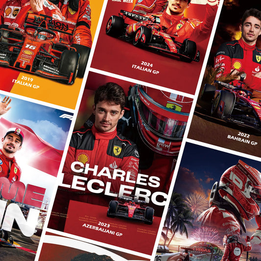 [Souvenir] Charles Leclerc Ferrari Postcard Set (10 Cards)