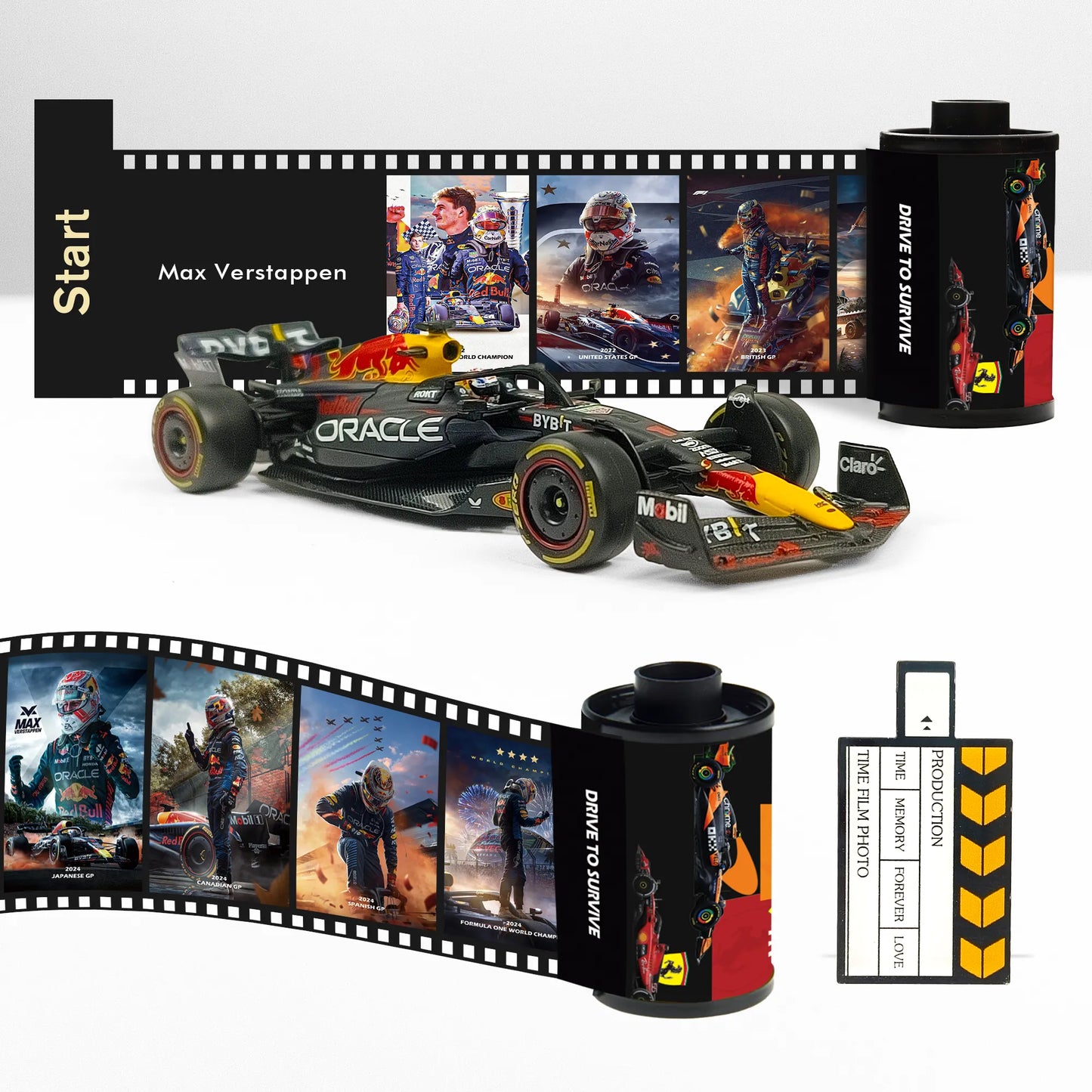[Souvenir] Max Verstappen F1 Film Roll - Red Bull Racing Collectible(10 Frames)
