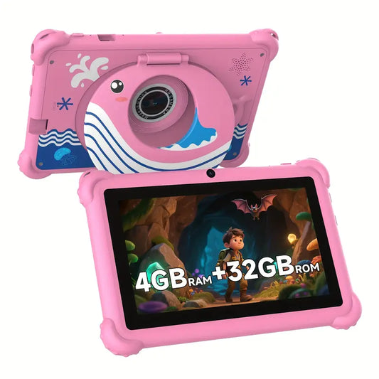 7-Inch Android Tablet with Multi-Color ABS Case, Dual Camera, WiFi, Stereo Speakers