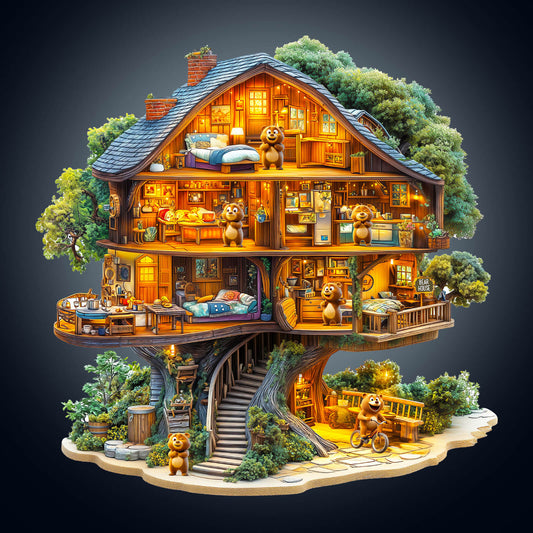 Bear House Wooden Jigsaw Puzzle
