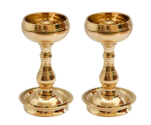 Pure Brass Udupi Nanda Bowl Long Table Diya