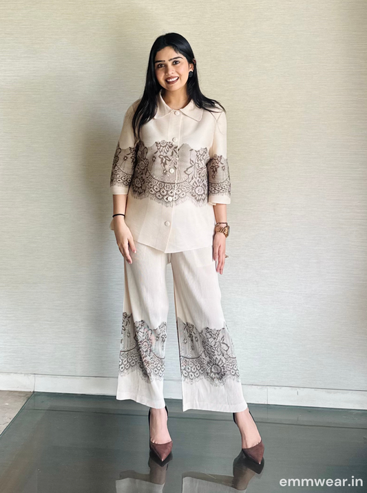 Sand Lace Co-ord Set