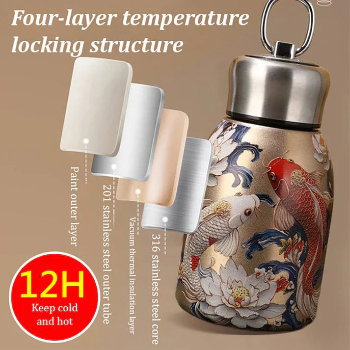 Stylish & Portable Insulated Water Bottle Keep Drinks Hot or Cold, Enjoy Fresh Drinks Anytime, Anywhere!
