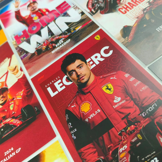 [Souvenir] Charles Leclerc Ferrari Postcard Set (10 Cards)