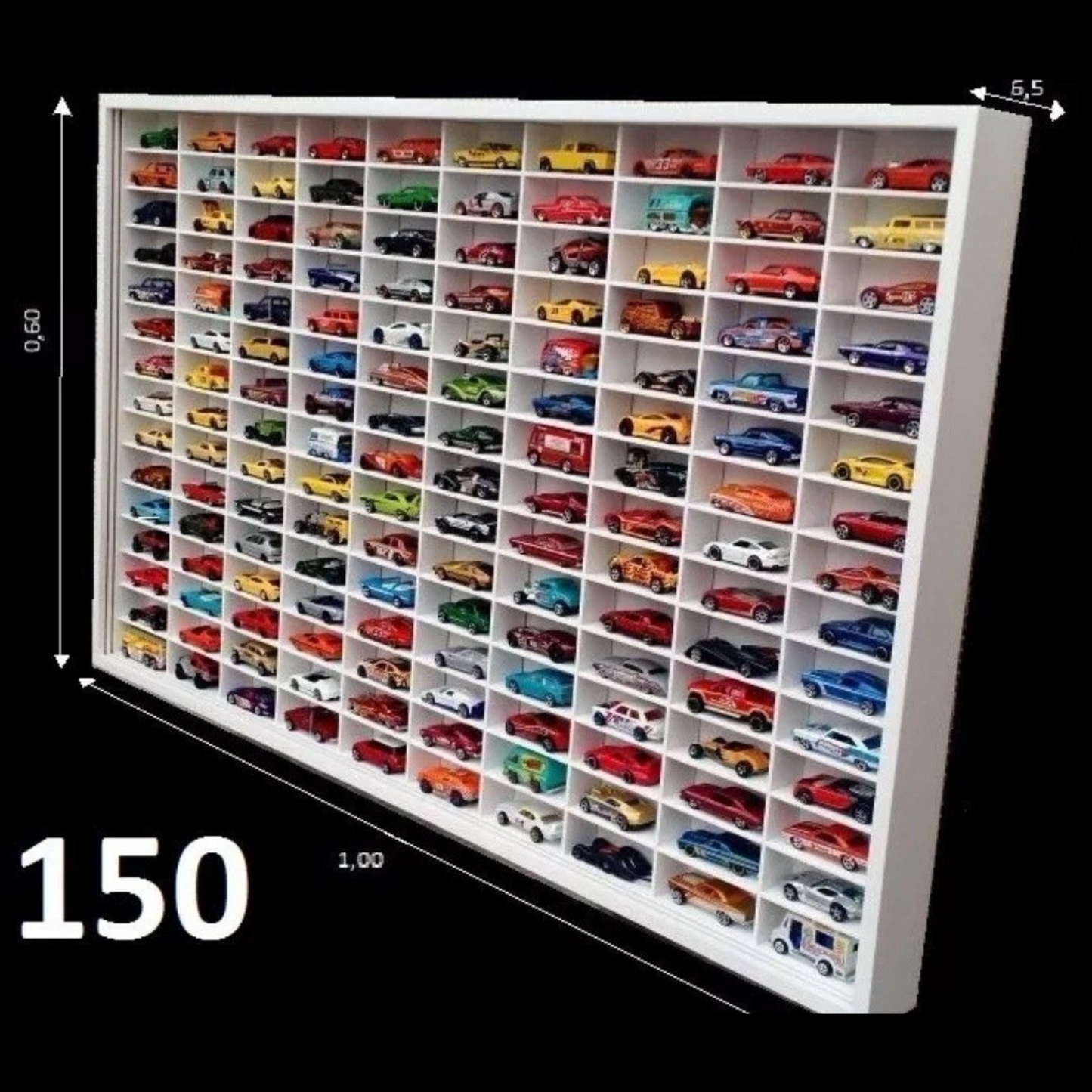 100-Car Hot Wheels Display Case