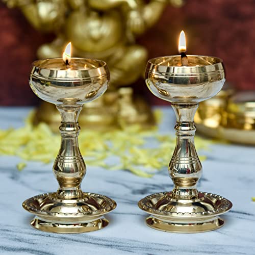 Pure Brass Udupi Nanda Bowl Long Table Diya