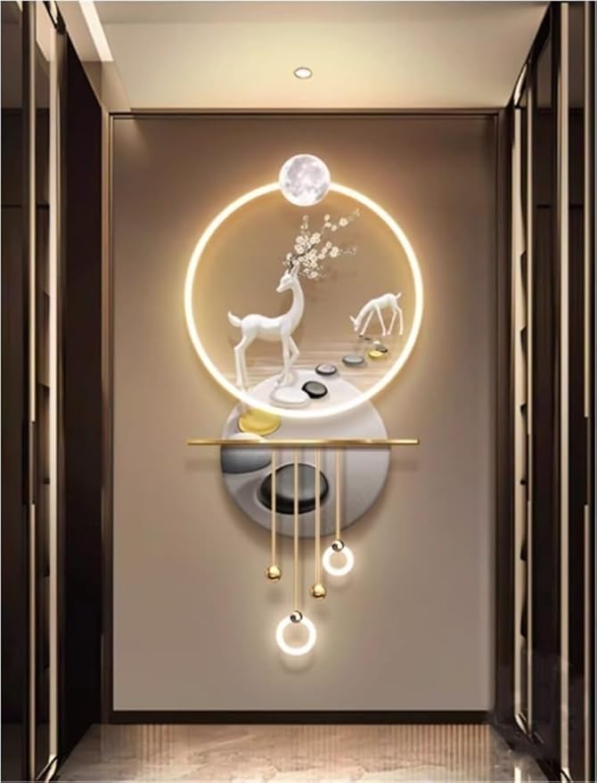 3D Feng Shui Art Wall Decoration Lamp