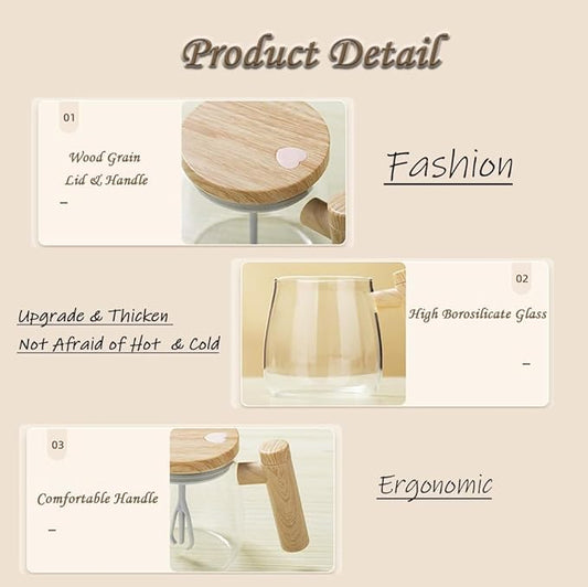 High Speed Electric Mixing Cup, Self Stirring Electric Coffee Cup 400ml