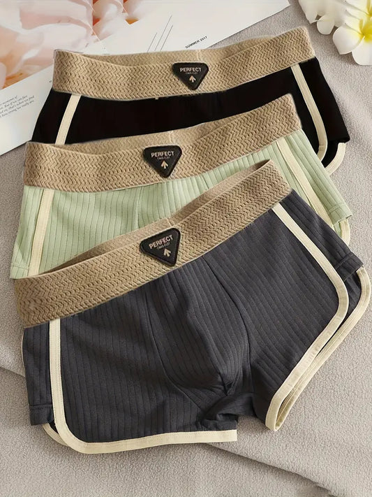 3-Pack Men's Boxer Briefs – Stretchy, Breathable & Stylish Design