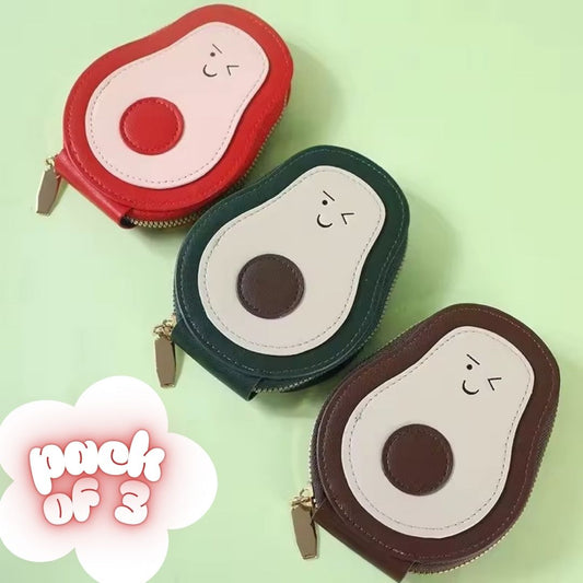 Cute Avocado Mini Purse™️ - Pack of 3