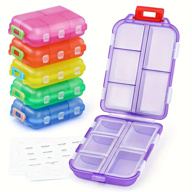 Recommended by  Doctors 7-Day Pill Organizer - Dustproof & Moisture-Proof (PACK Of 5)