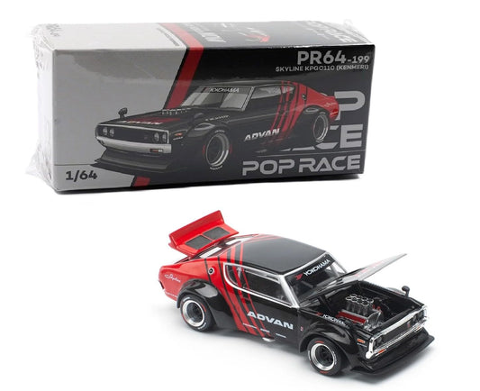 Pop Race pr64-199 skyline kpgc110 (kenmeri) 1:64 scale