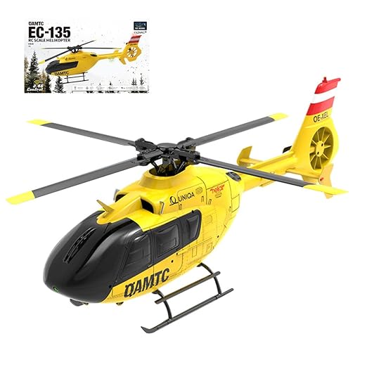 RC Helicopter, YU Xiang F06 1/36 Scale EC-135 2.4G 6CH RC Direct-Drive Brushless Helicopter