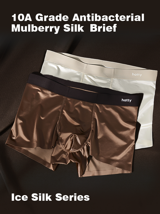 Mulberry Silk Antimicrobial Men's Boxer Briefs