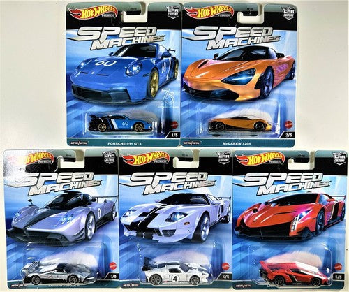 Hot Wheels Premium Car Culture – Speed Machines (5 Car Set)