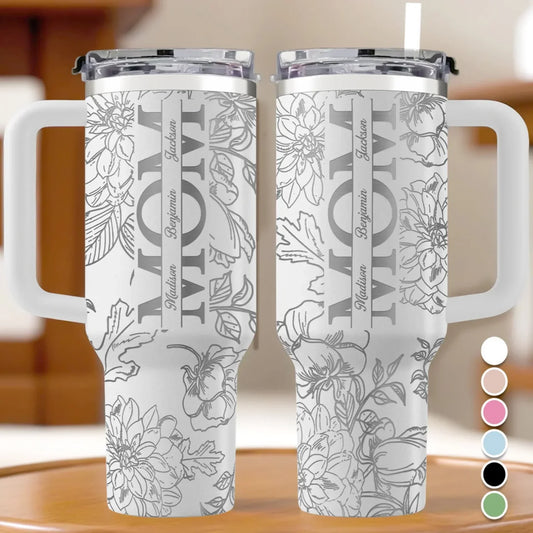 40oz Tumbler With Handle - Mother's Day, Gift For Mom, Grandma