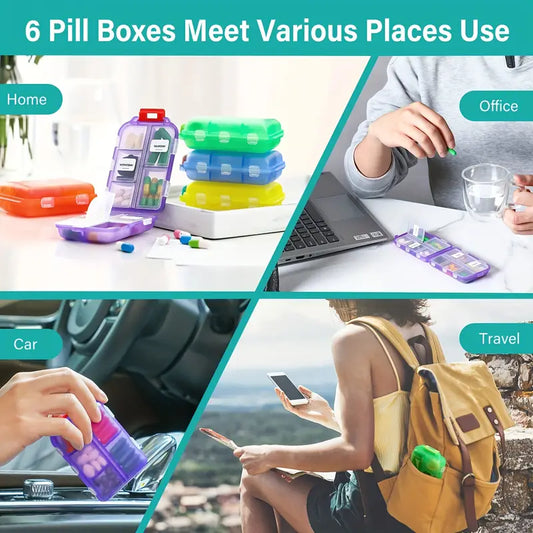 Recommended by  Doctors 7-Day Pill Organizer - Dustproof & Moisture-Proof (PACK Of 5)