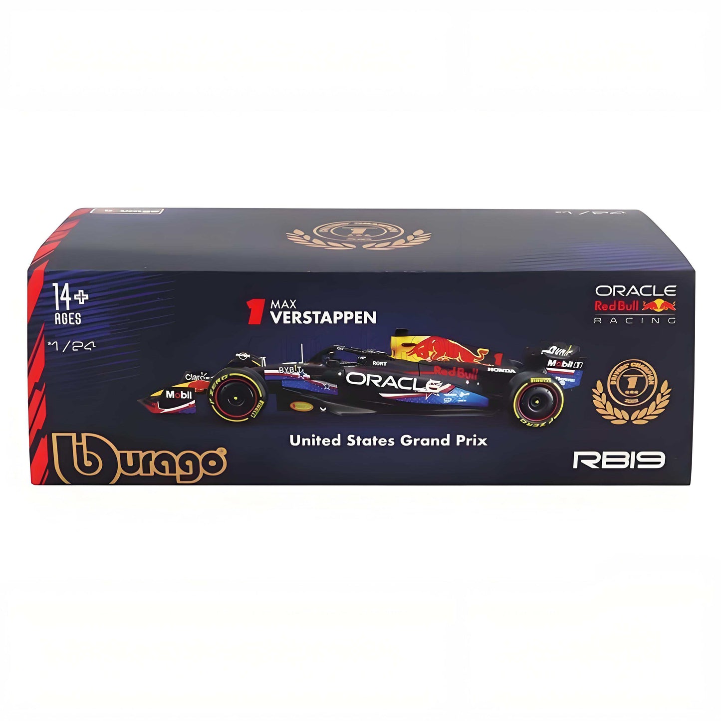 1:24 Red Bull 2023 RB19  Max Verstappen #1 – United States GP