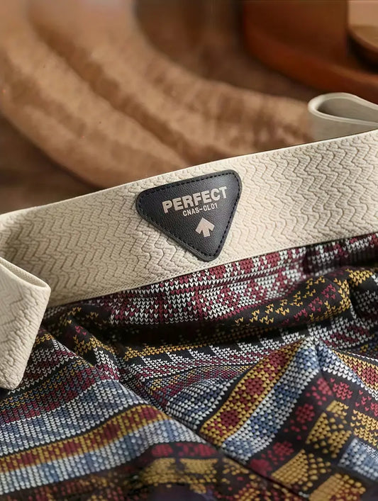 Men’s Ethnic Print Boxer Briefs – Breathable, Stretchy & Stylish