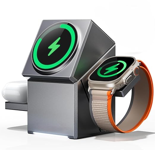 3-in-1 Portable Desktop Wireless Charger Station