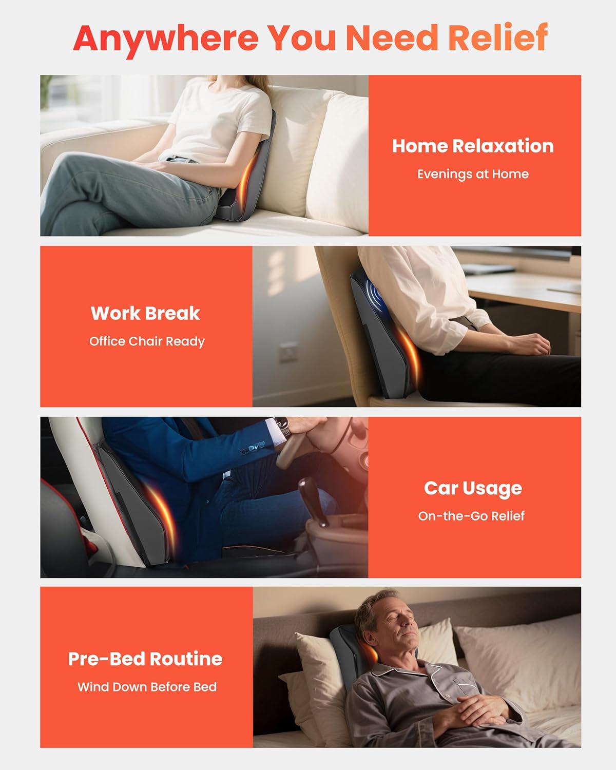 COMFIER™️ 3-D Heated Back Massager
