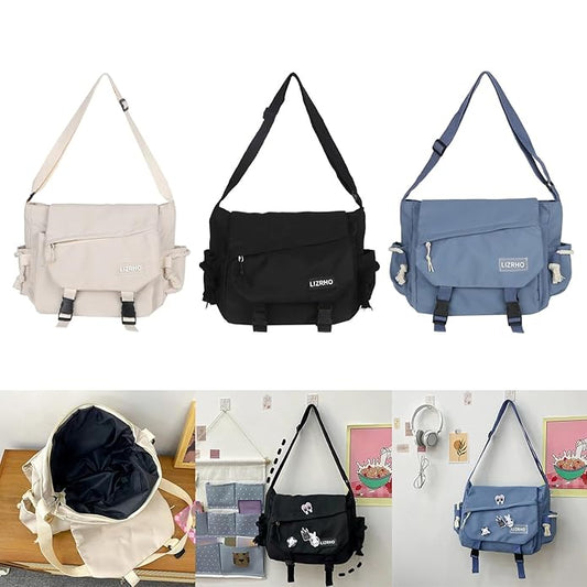 Waterproof Large Capacity Crossbody Bag Harajuku Messenger Bag for Teens Boys