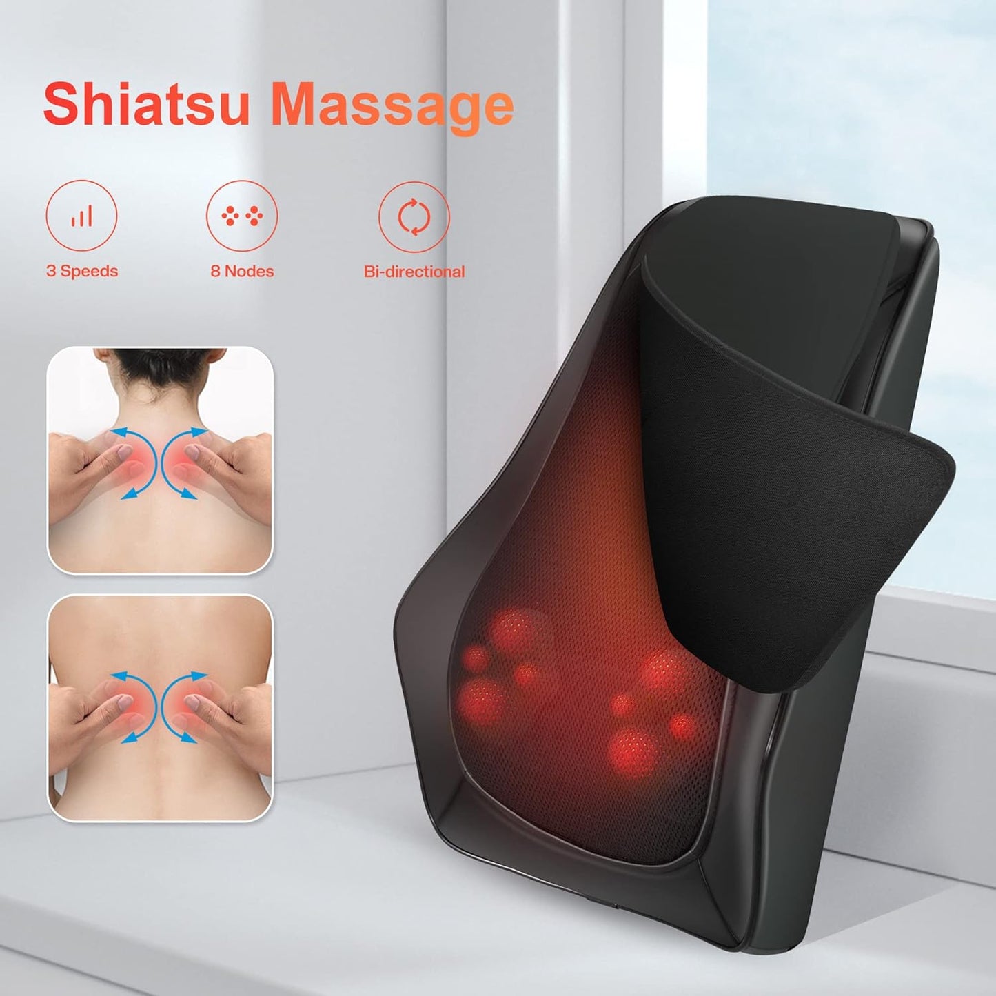 COMFIER™️ 3-D Heated Back Massager